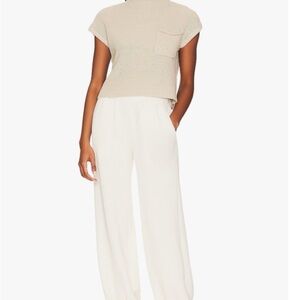 Free People Beach Freya Crop Sweater Set - Oatmeal size Small